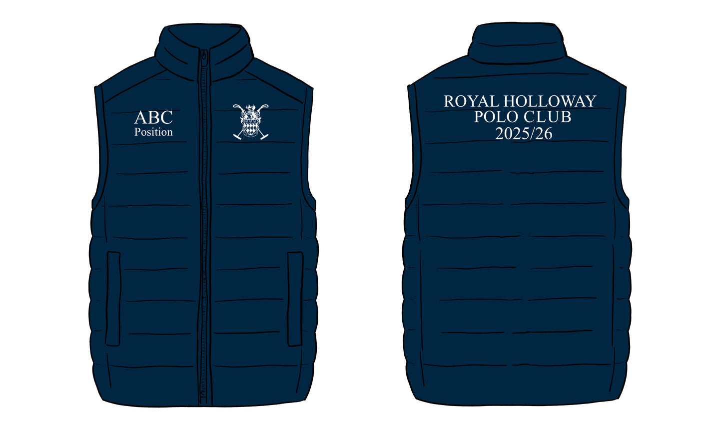 RHUL Gilet - Personalised