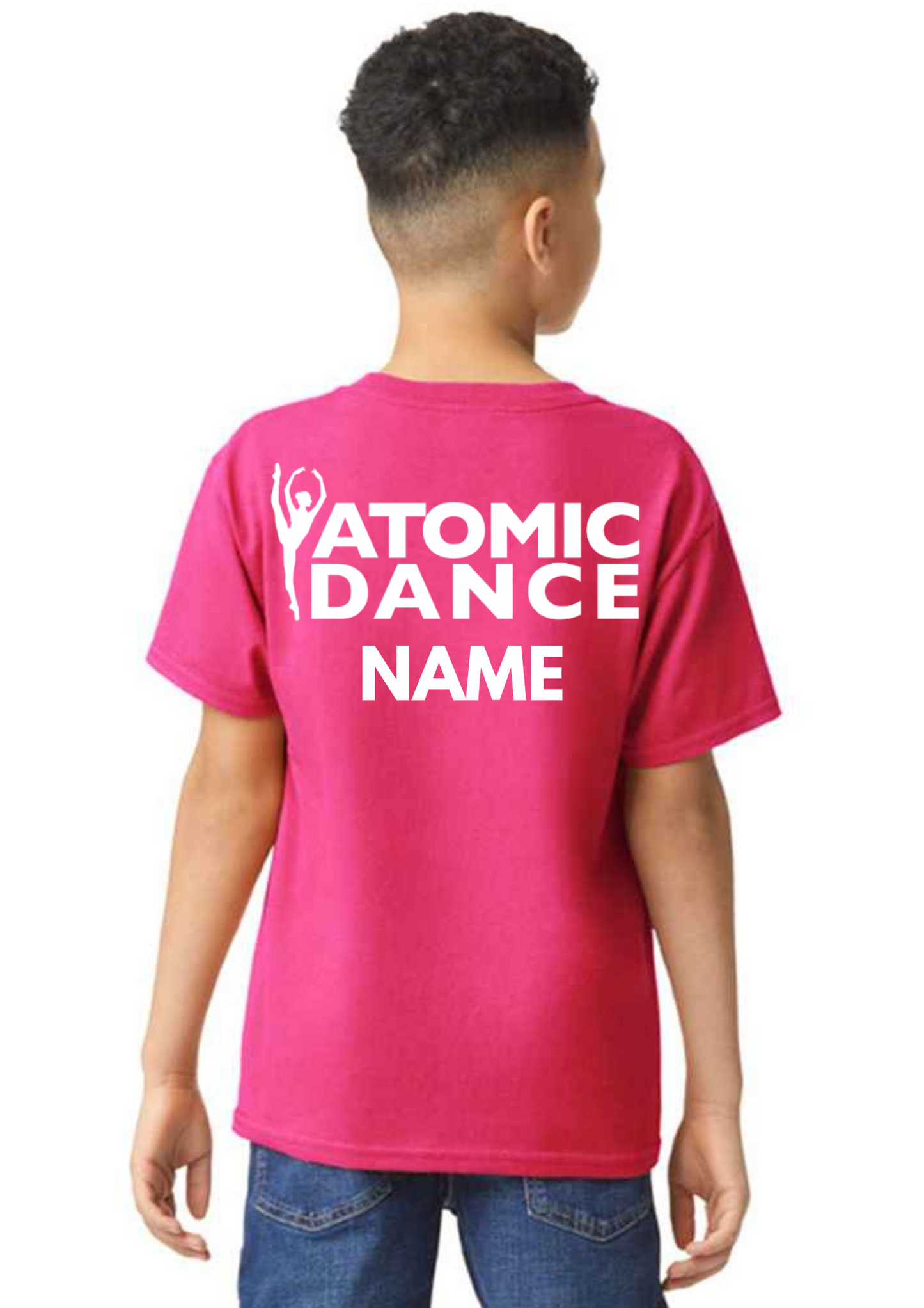 Childrens T-shirt - Pink - GLITTER PRINT
