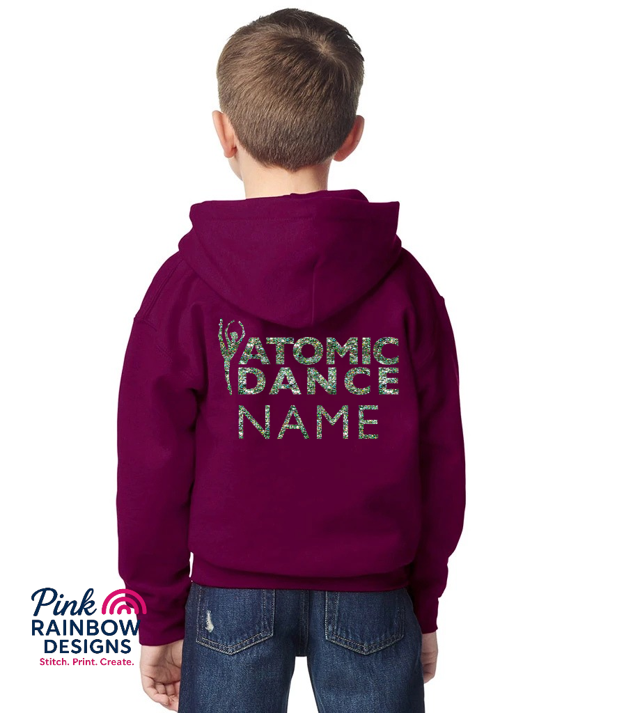 Childrens Pullover Hoodie - Christmas Limited Edition - Multicolour GLITTER PRINT