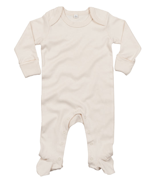 Baby organic envelope sleepsuit with mitts