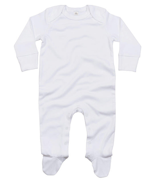 Baby organic envelope sleepsuit with mitts