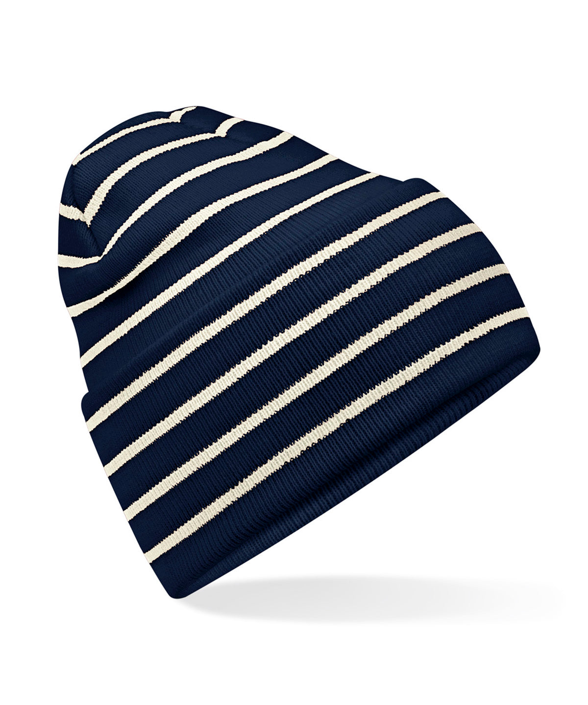 Original deep-cuffed striped beanie