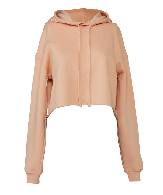 Women's cropped fleece hoodie