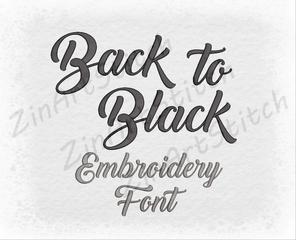 Back to Black Font