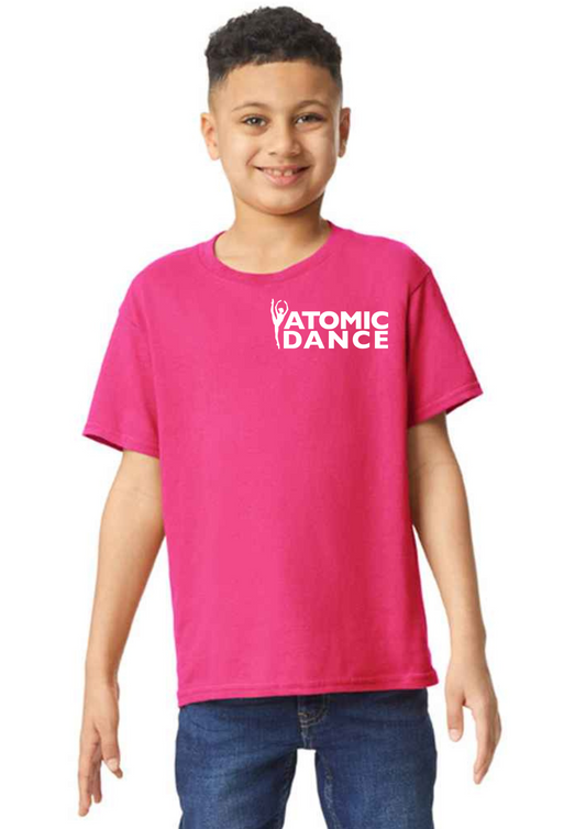 Childrens T-shirt - Pink - GLITTER PRINT
