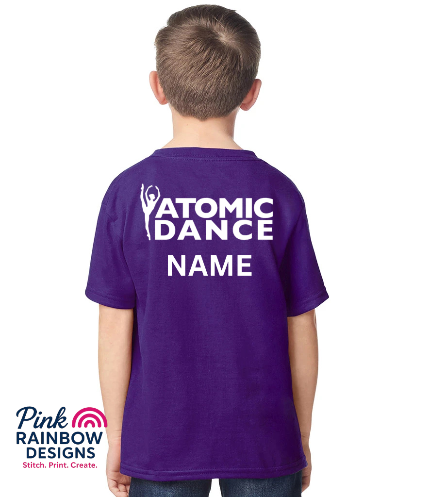 Childrens T-shirt - Christmas Limited Edition - Purple/White GLITTER PRINT