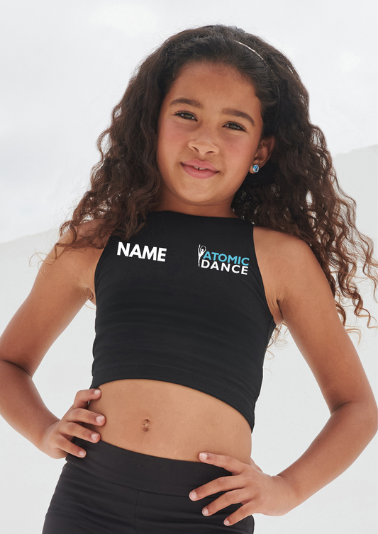 Childrens Crop Top - Glitter print