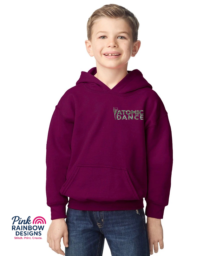 Childrens Pullover Hoodie - Christmas Limited Edition - Multicolour GLITTER PRINT