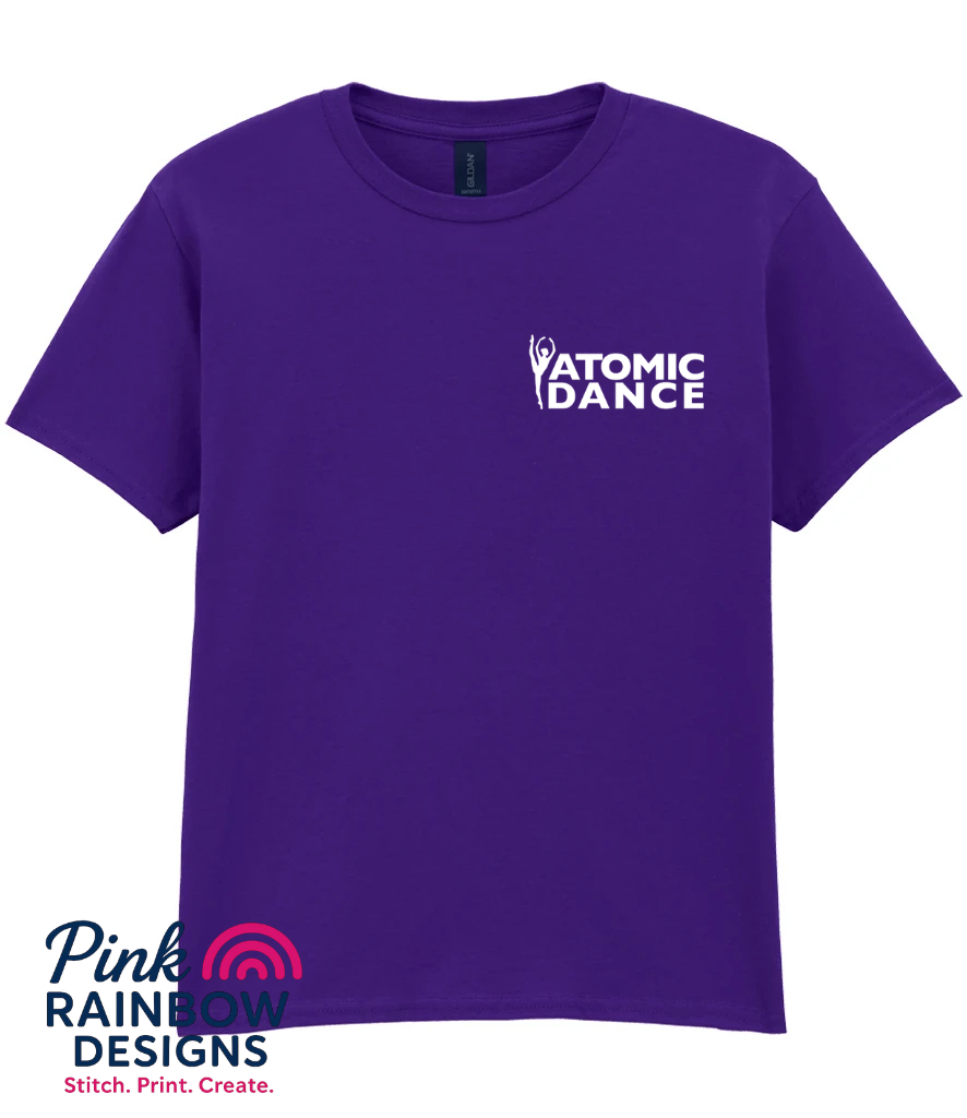 Childrens T-shirt - Christmas Limited Edition - Purple/White GLITTER PRINT