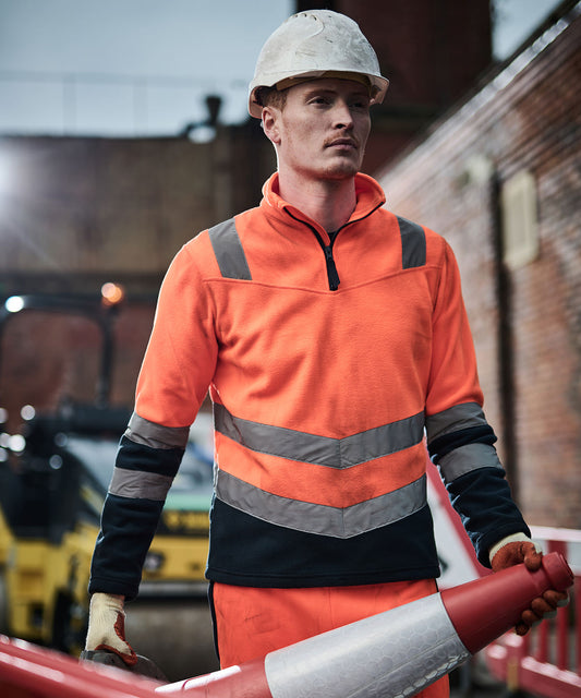 Regatta Professional Pro Hi-Vis Half Zip Fleece Top