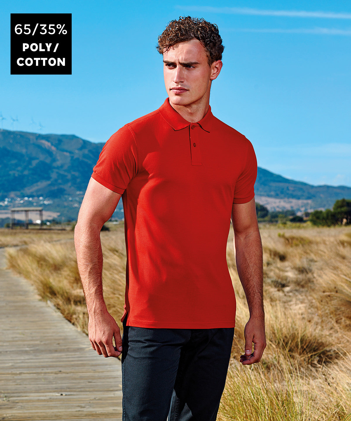 Men’s polycotton blend polo